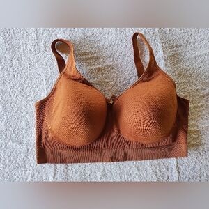 Breezies bra nwot 42C air effects contour seamless brown wire free